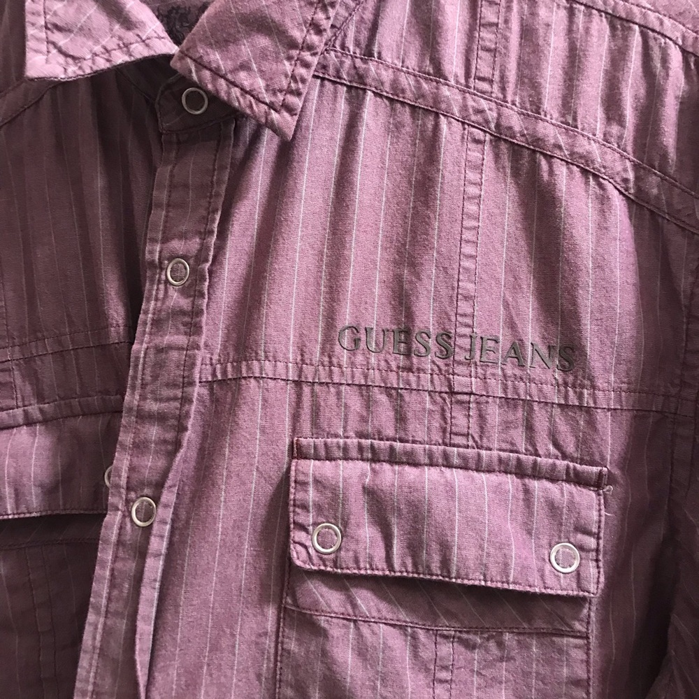 Men’s Guess Long Sleeve Button-Up